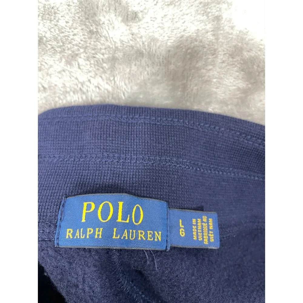 Polo Ralph Lauren Men's Large Navy Fleece Drawstring Cinch Ankle Sweatpants NWOT